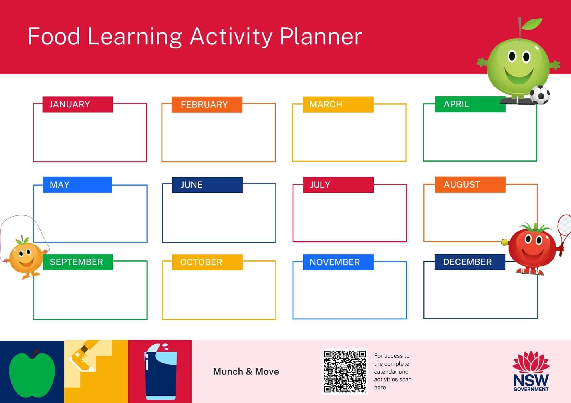 Food Learning Activity Planner